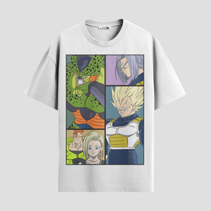 Playera urbana de anime y gaming ExtraLife MX, corte Standard Fit unisex ligero y transpirable en color Deep Black y Pure White, ropa de uso diario para gym y casual.