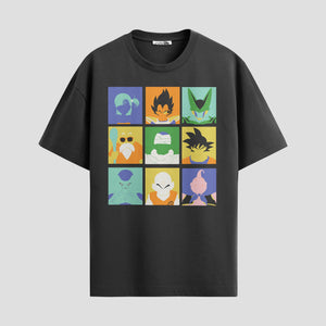 Playera urbana de anime y gaming ExtraLife MX, corte Standard Fit unisex ligero y transpirable en color Deep Black y Pure White, ropa de uso diario para gym y casual.