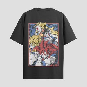 Playera urbana de anime y gaming ExtraLife MX, corte Standard Fit unisex ligero y transpirable en color Deep Black y Pure White, ropa de uso diario para gym y casual.