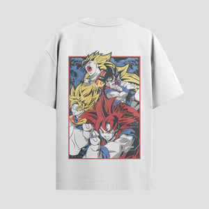 Playera urbana de anime y gaming ExtraLife MX, corte Standard Fit unisex ligero y transpirable en color Deep Black y Pure White, ropa de uso diario para gym y casual.