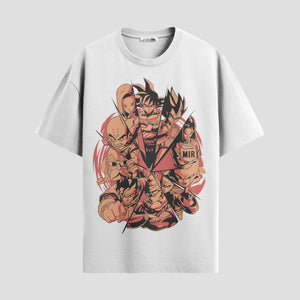 Playera urbana de anime y gaming ExtraLife MX, corte Standard Fit unisex ligero y transpirable en color Deep Black y Pure White, ropa de uso diario para gym y casual.