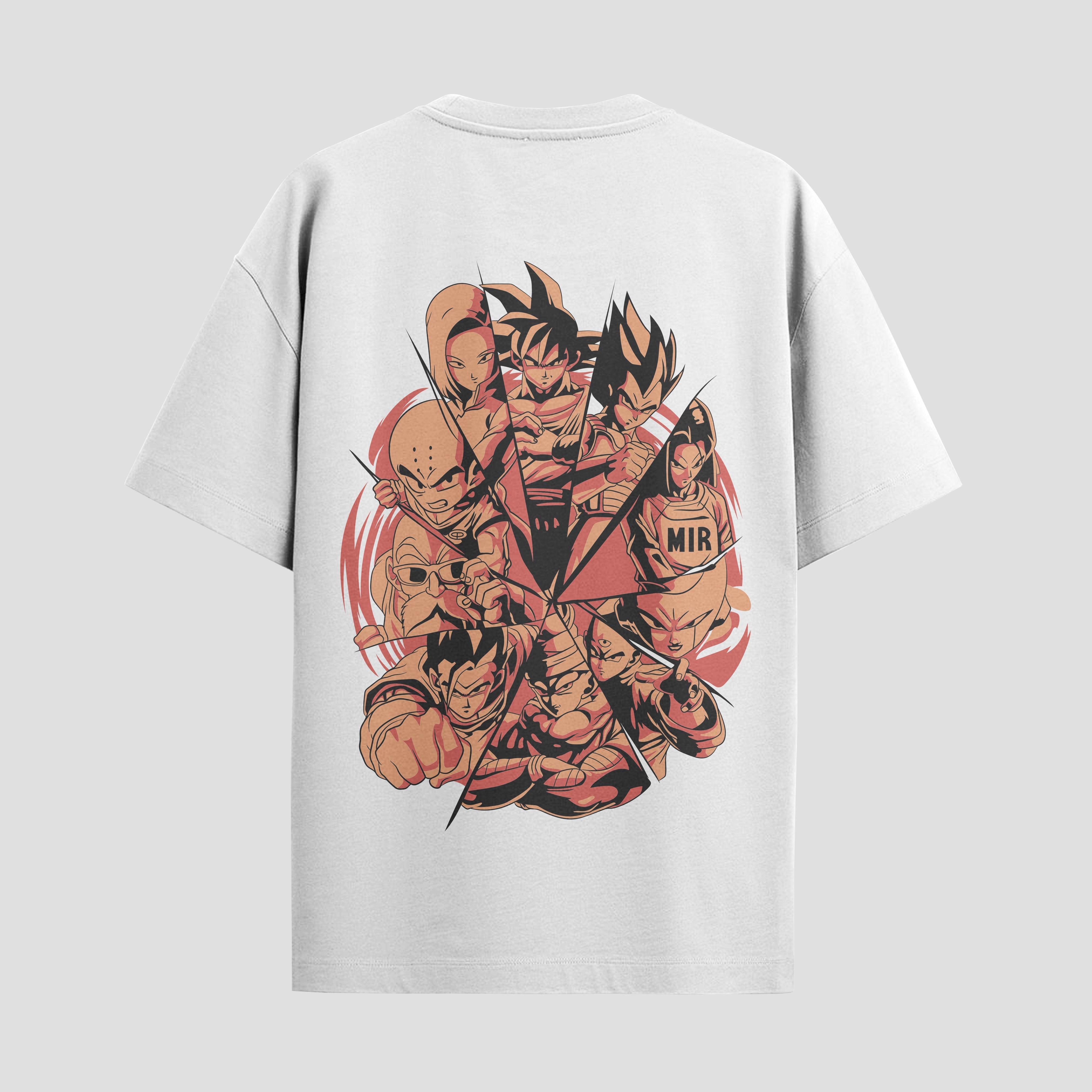 Playera urbana de anime y gaming ExtraLife MX, corte Standard Fit unisex ligero y transpirable en color Deep Black y Pure White, ropa de uso diario para gym y casual.
