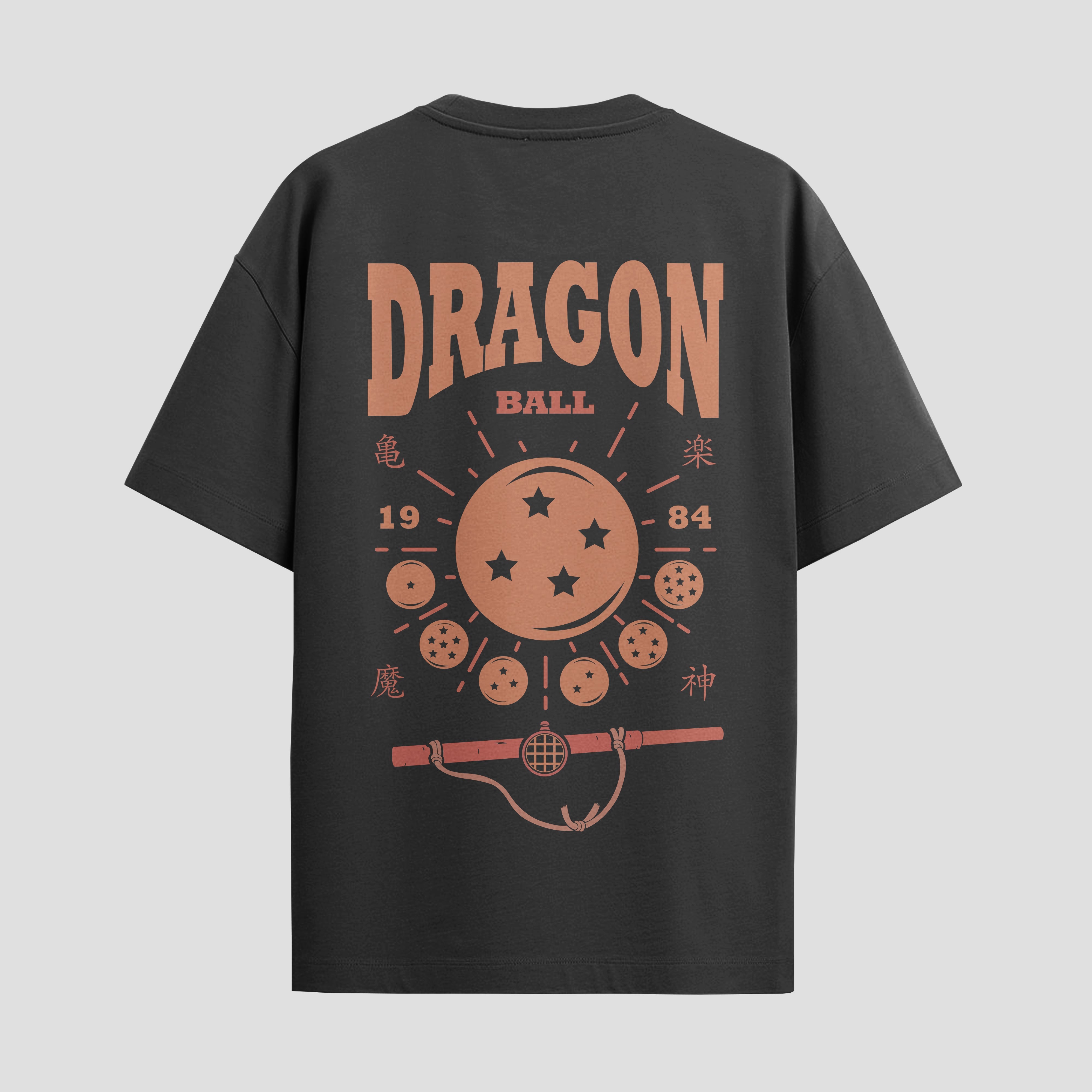Playera urbana de anime y gaming ExtraLife MX, corte Standard Fit unisex ligero y transpirable en color Deep Black y Pure White, ropa de uso diario para gym y casual.