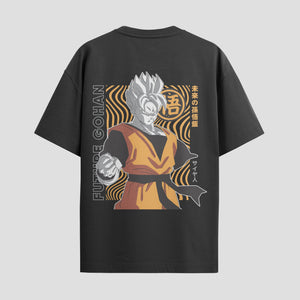 Playera urbana de anime y gaming ExtraLife MX, corte Standard Fit unisex ligero y transpirable en color Deep Black y Pure White, ropa de uso diario para gym y casual.
