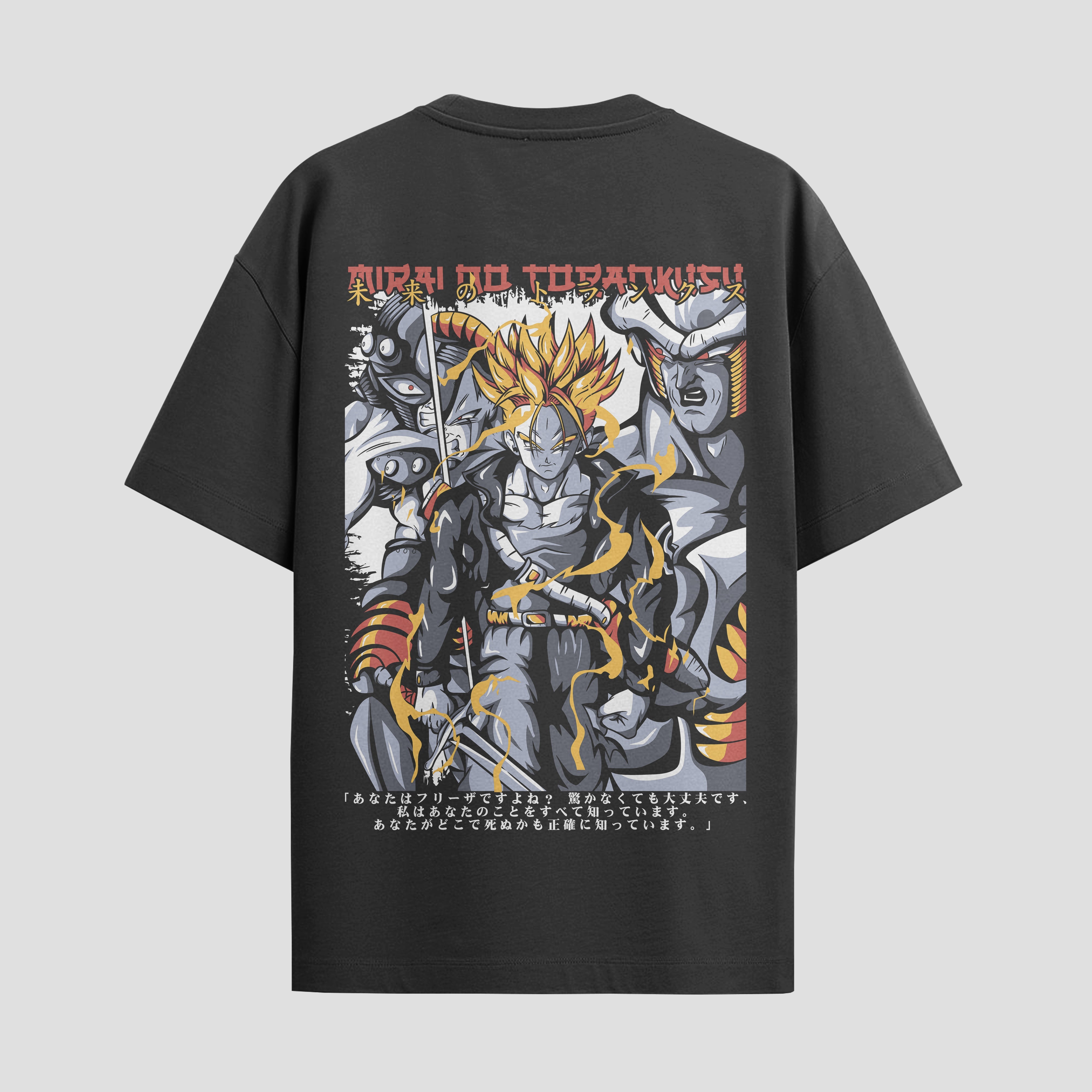 Playera urbana de anime y gaming ExtraLife MX, corte Standard Fit unisex ligero y transpirable en color Deep Black y Pure White, ropa de uso diario para gym y casual.