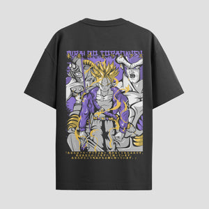 Playera urbana de anime y gaming ExtraLife MX, corte Standard Fit unisex ligero y transpirable en color Deep Black y Pure White, ropa de uso diario para gym y casual.