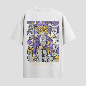 Playera urbana de anime y gaming ExtraLife MX, corte Standard Fit unisex ligero y transpirable en color Deep Black y Pure White, ropa de uso diario para gym y casual.