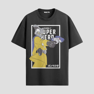 Playera urbana de anime y gaming ExtraLife MX, corte Standard Fit unisex ligero y transpirable en color Deep Black y Pure White, ropa de uso diario para gym y casual.