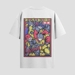 Playera urbana de anime y gaming ExtraLife MX, corte Standard Fit unisex ligero y transpirable en color Deep Black y Pure White, ropa de uso diario para gym y casual.