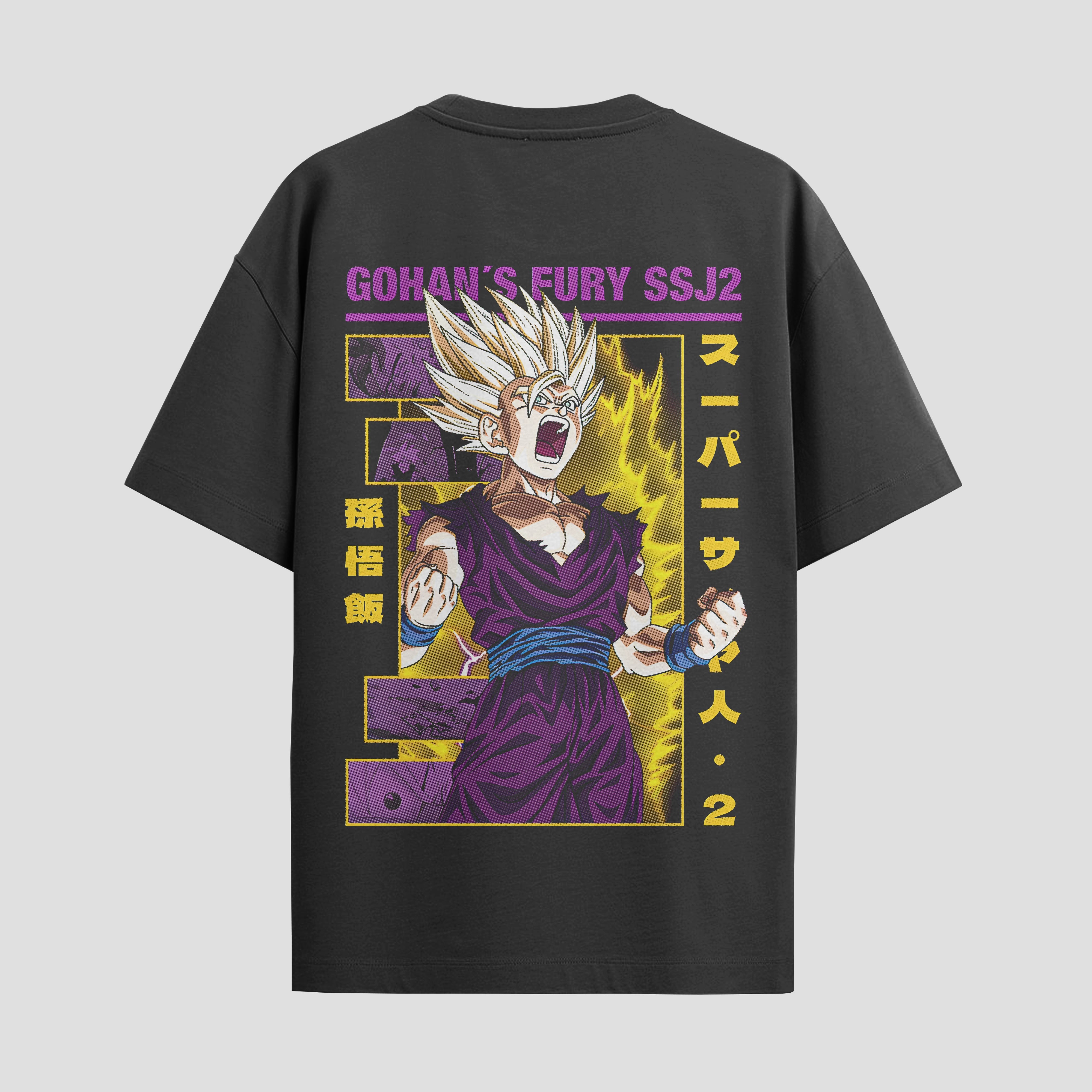 Playera urbana de anime y gaming ExtraLife MX, corte Standard Fit unisex ligero y transpirable en color Deep Black y Pure White, ropa de uso diario para gym y casual.