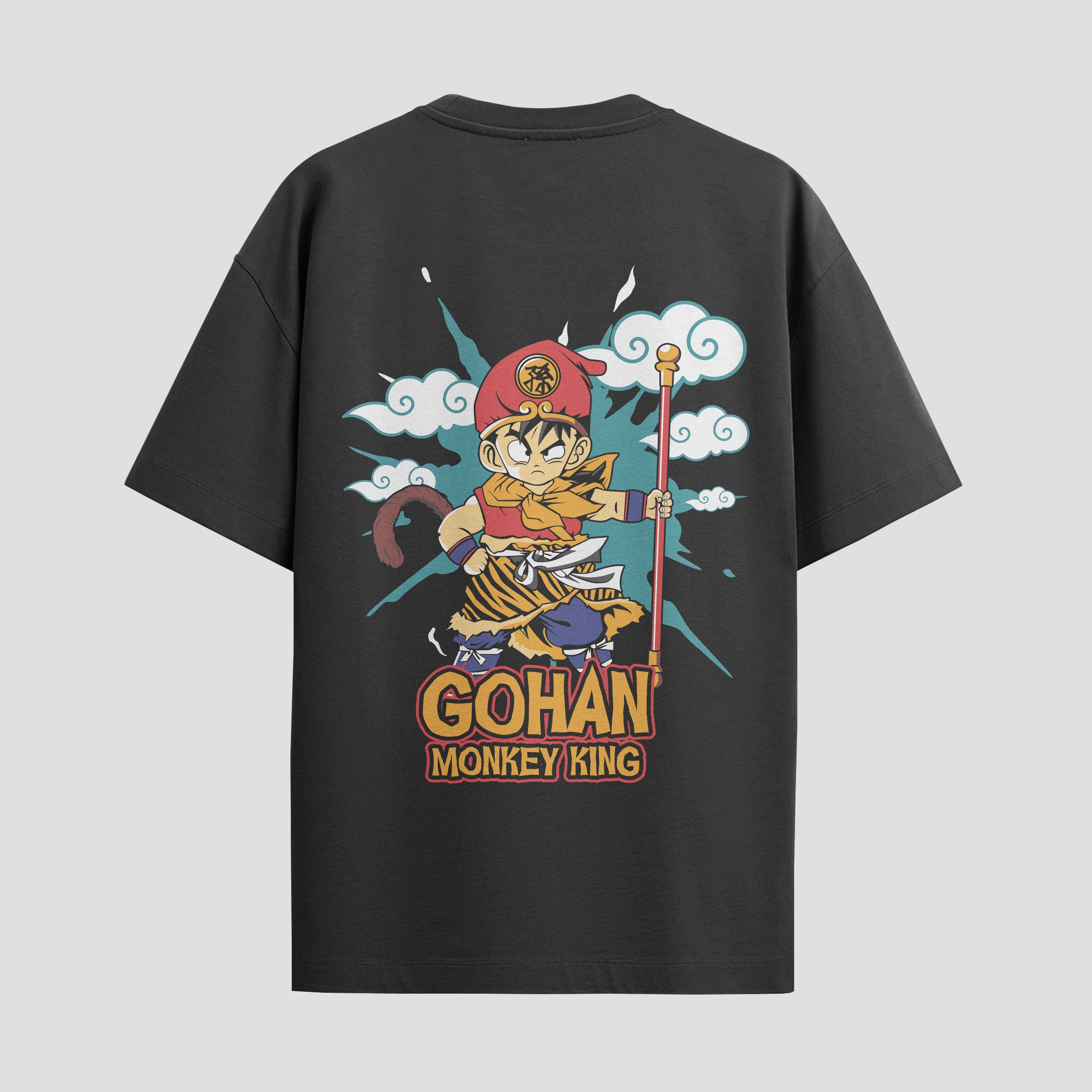 Playera urbana de anime y gaming ExtraLife MX, corte Standard Fit unisex ligero y transpirable en color Deep Black y Pure White, ropa de uso diario para gym y casual.