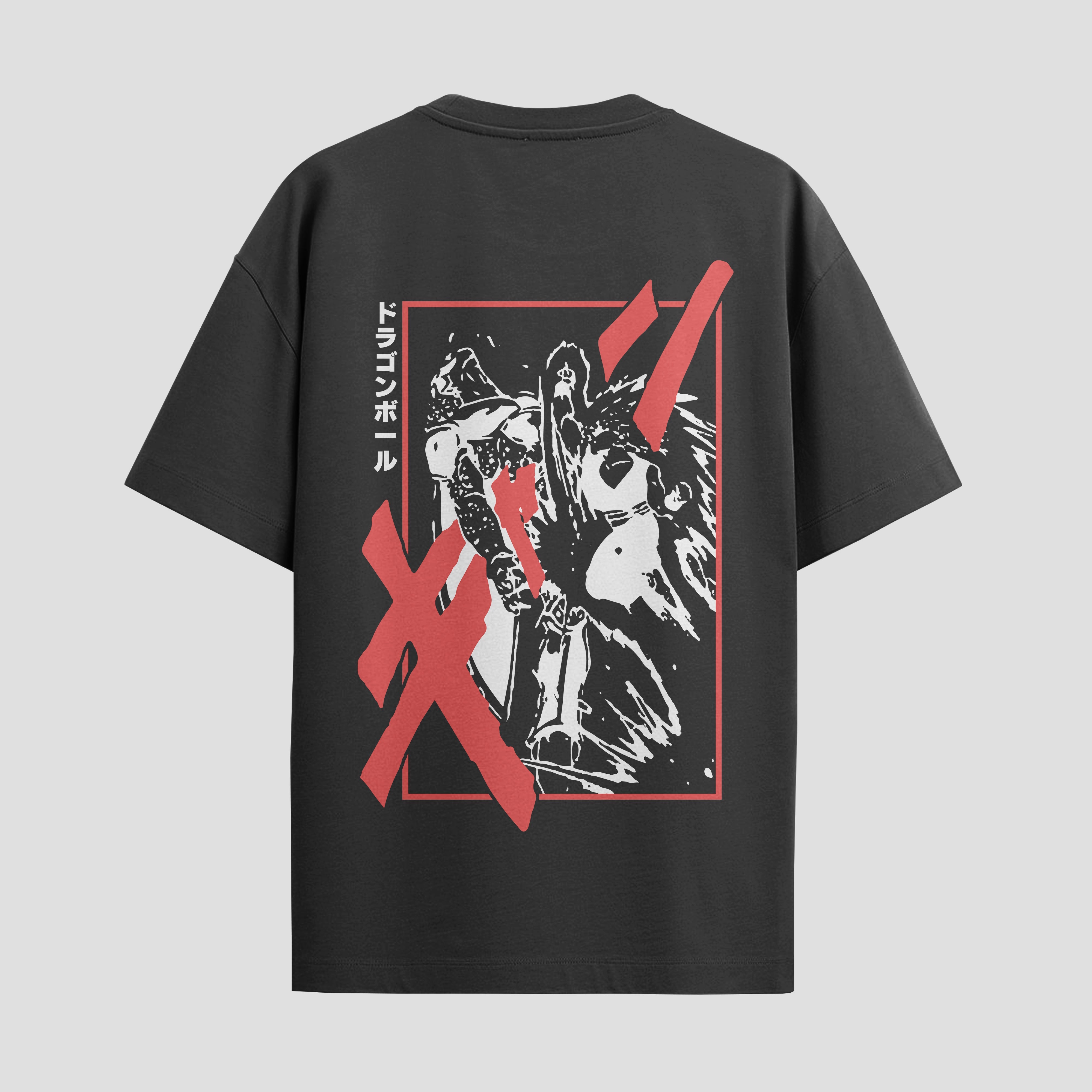 Playera urbana de anime y gaming ExtraLife MX, corte Standard Fit unisex ligero y transpirable en color Deep Black y Pure White, ropa de uso diario para gym y casual.