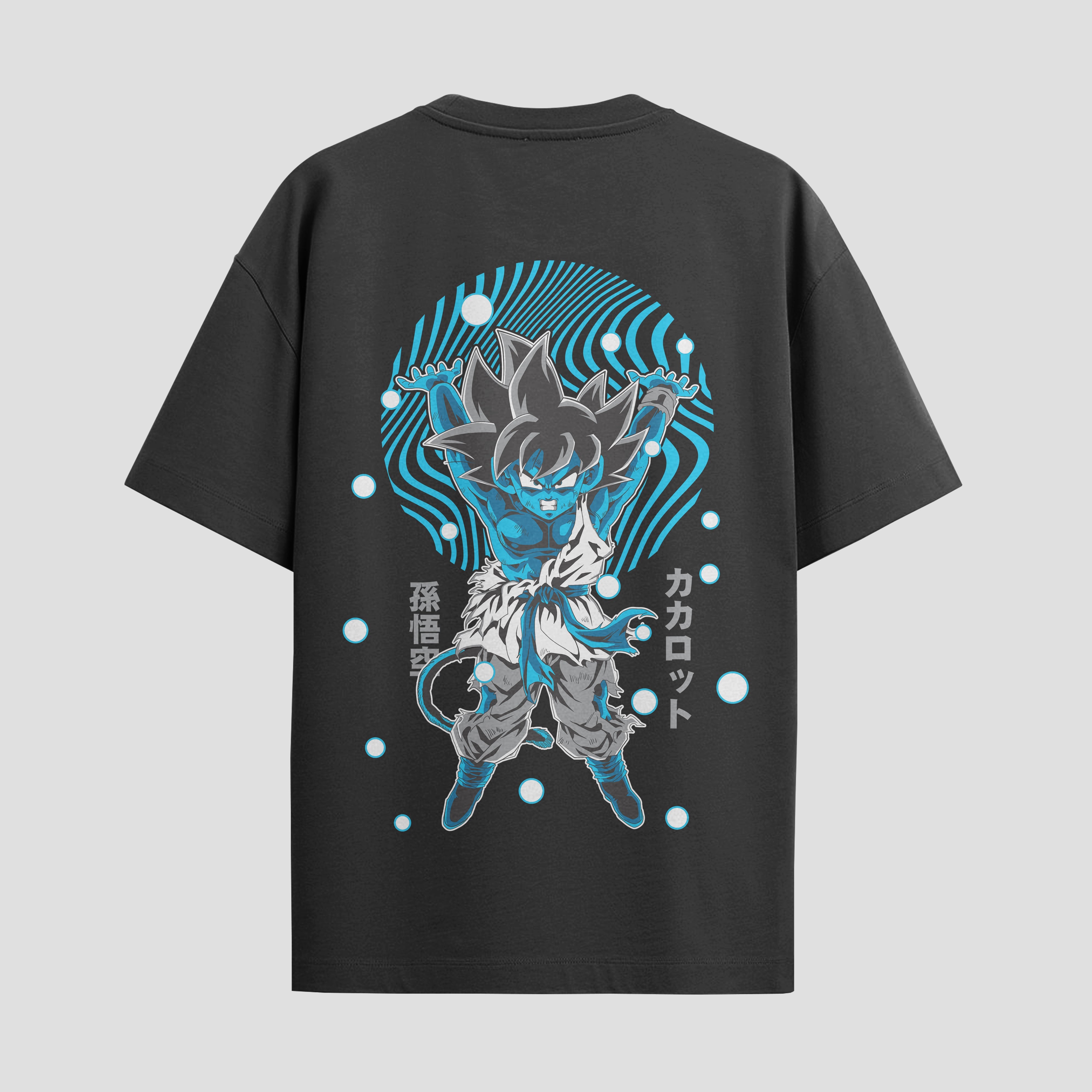 Playera urbana de anime y gaming ExtraLife MX, corte Standard Fit unisex ligero y transpirable en color Deep Black y Pure White, ropa de uso diario para gym y casual.