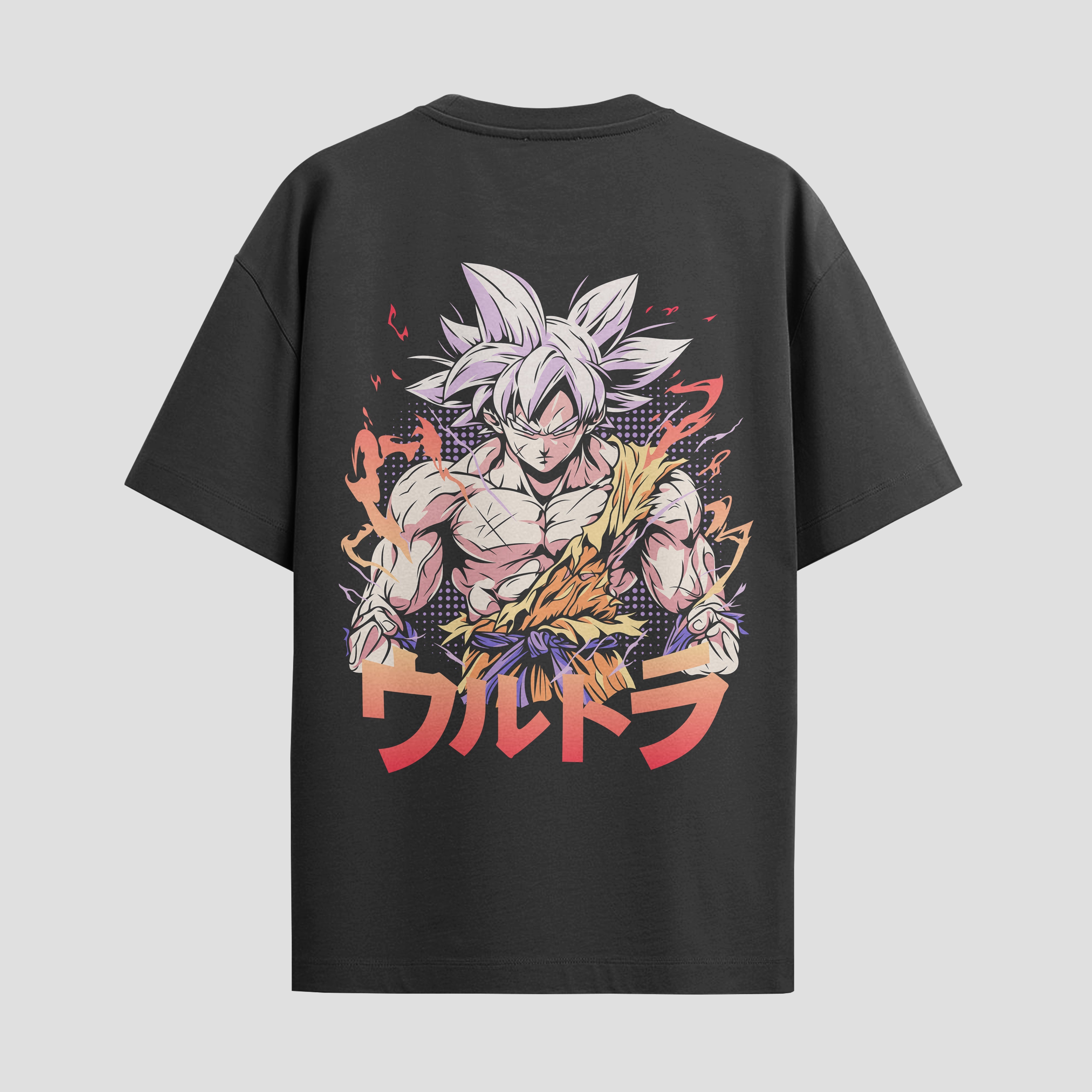 Playera urbana de anime y gaming ExtraLife MX, corte Standard Fit unisex ligero y transpirable en color Deep Black y Pure White, ropa de uso diario para gym y casual.