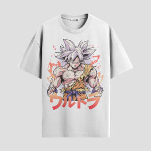 Playera urbana de anime y gaming ExtraLife MX, corte Standard Fit unisex ligero y transpirable en color Deep Black y Pure White, ropa de uso diario para gym y casual.