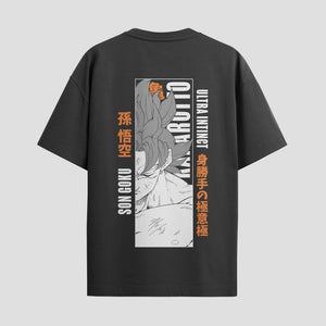 Playera urbana de anime y gaming ExtraLife MX, corte Standard Fit unisex ligero y transpirable en color Deep Black y Pure White, ropa de uso diario para gym y casual.