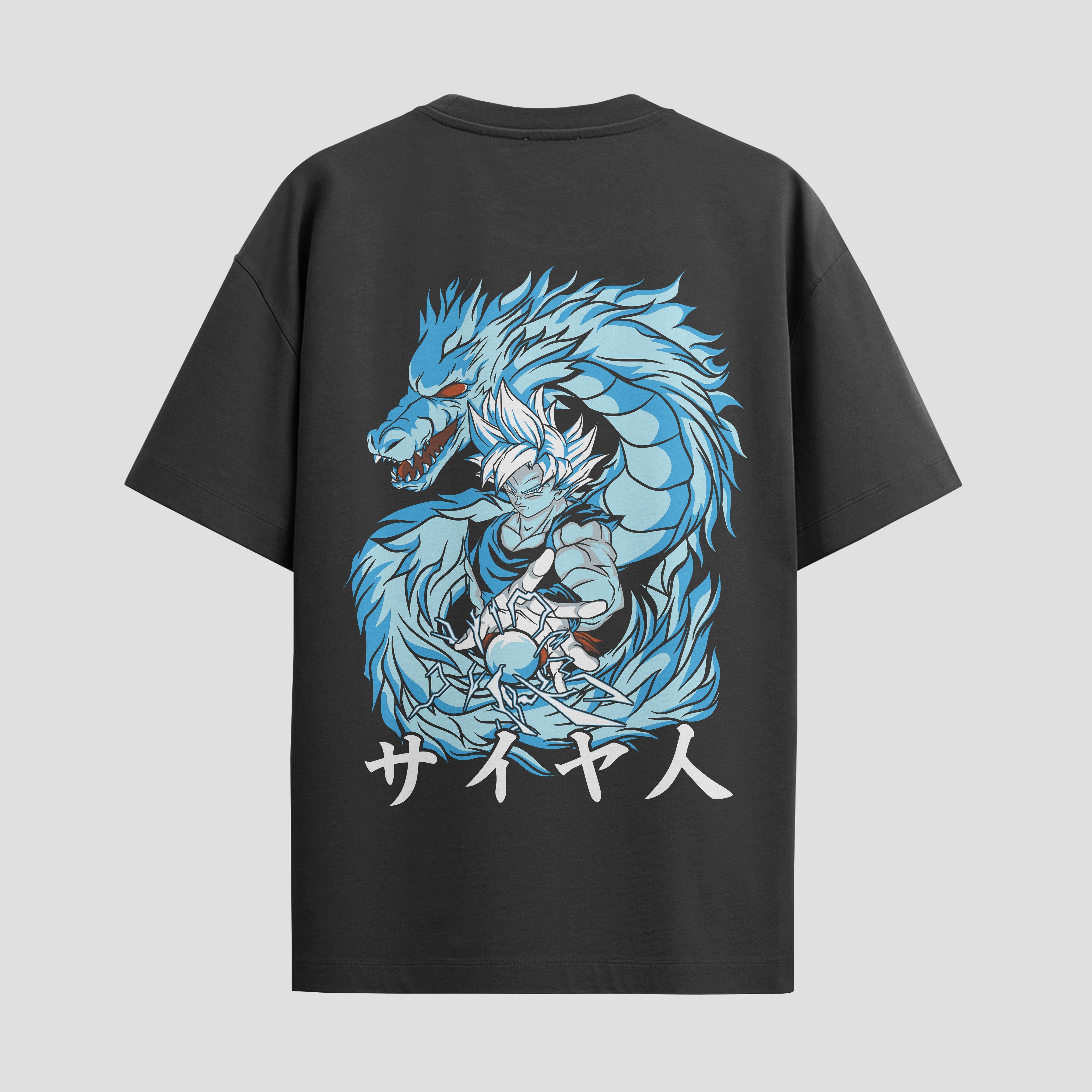 Playera urbana de anime y gaming ExtraLife MX, corte Standard Fit unisex ligero y transpirable en color Deep Black y Pure White, ropa de uso diario para gym y casual.