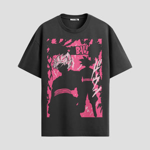 Playera urbana de anime y gaming ExtraLife MX, corte Standard Fit unisex ligero y transpirable en color Deep Black y Pure White, ropa de uso diario para gym y casual.