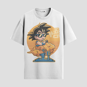 Playera urbana de anime y gaming ExtraLife MX, corte Standard Fit unisex ligero y transpirable en color Deep Black y Pure White, ropa de uso diario para gym y casual.