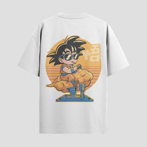Playera urbana de anime y gaming ExtraLife MX, corte Standard Fit unisex ligero y transpirable en color Deep Black y Pure White, ropa de uso diario para gym y casual.