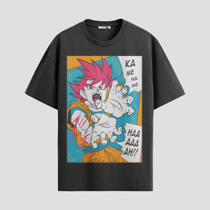 Playera urbana de anime y gaming ExtraLife MX, corte Standard Fit unisex ligero y transpirable en color Deep Black y Pure White, ropa de uso diario para gym y casual.