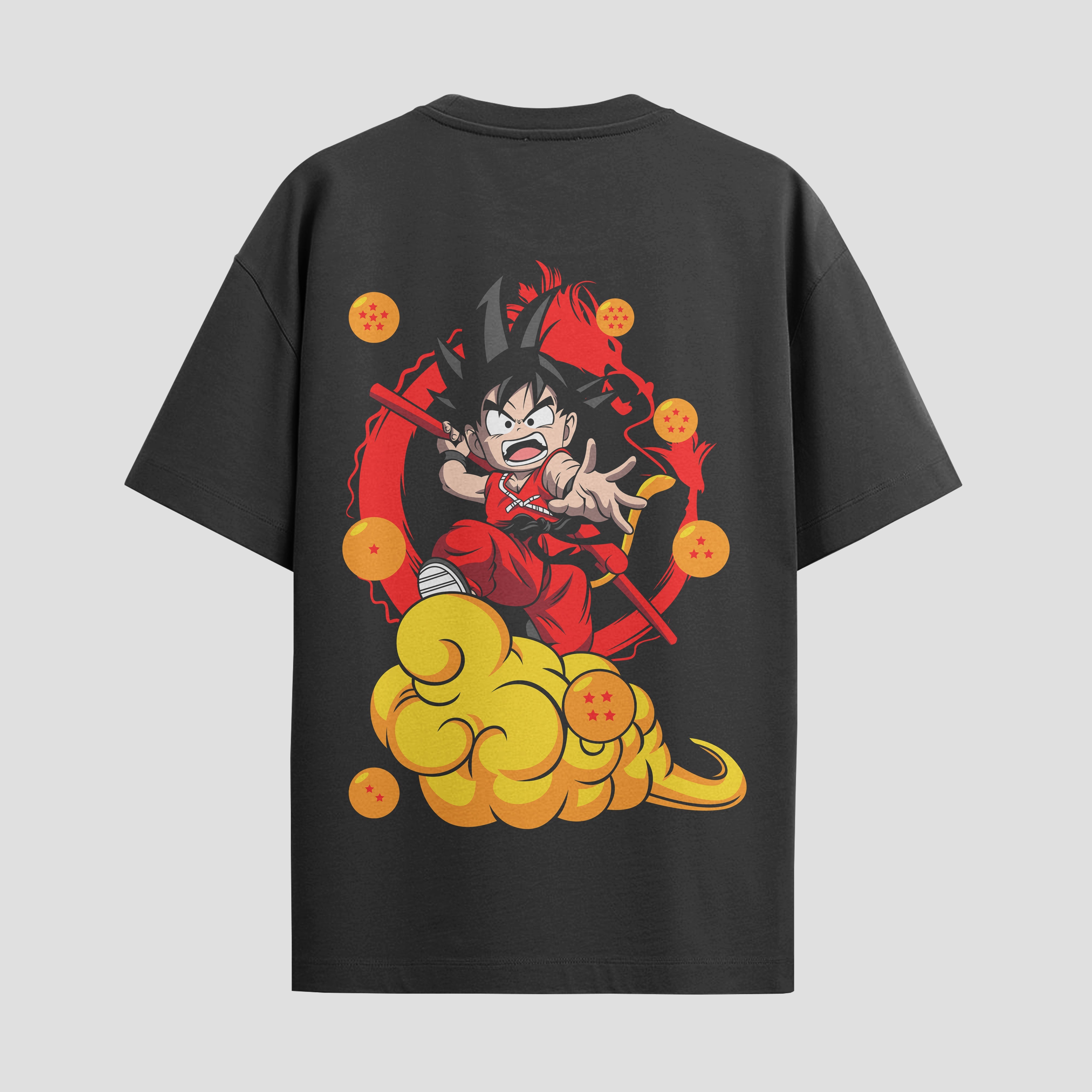 Playera urbana de anime y gaming ExtraLife MX, corte Standard Fit unisex ligero y transpirable en color Deep Black y Pure White, ropa de uso diario para gym y casual.