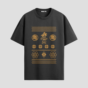 Playera urbana de anime y gaming ExtraLife MX, corte Standard Fit unisex ligero y transpirable en color Deep Black y Pure White, ropa de uso diario para gym y casual.