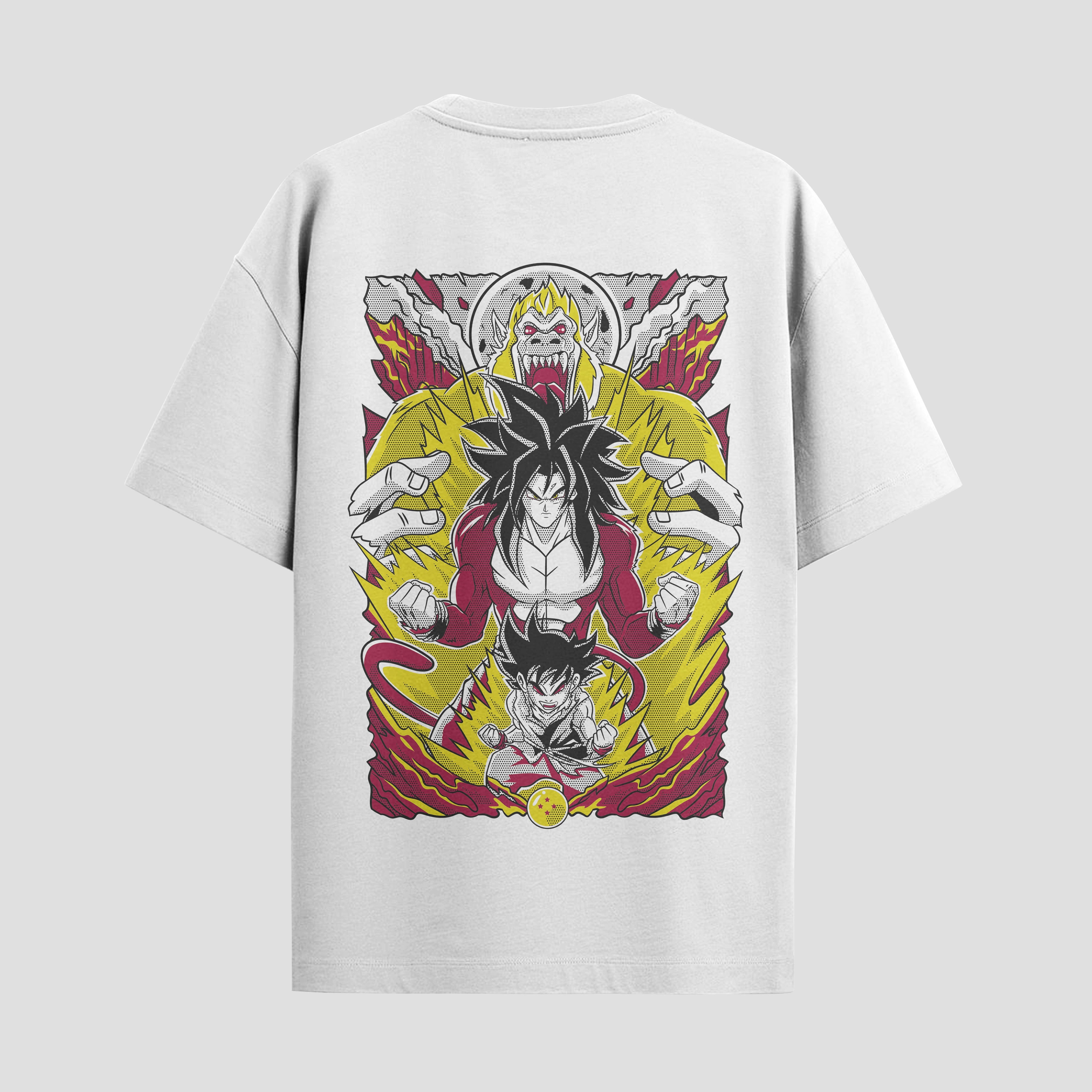 Playera urbana de anime y gaming ExtraLife MX, corte Standard Fit unisex ligero y transpirable en color Deep Black y Pure White, ropa de uso diario para gym y casual.