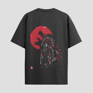 Playera urbana de anime y gaming ExtraLife MX, corte Standard Fit unisex ligero y transpirable en color Deep Black y Pure White, ropa de uso diario para gym y casual.