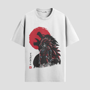 Playera urbana de anime y gaming ExtraLife MX, corte Standard Fit unisex ligero y transpirable en color Deep Black y Pure White, ropa de uso diario para gym y casual.