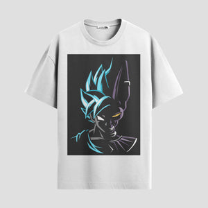 Playera urbana de anime y gaming ExtraLife MX, corte Standard Fit unisex ligero y transpirable en color Deep Black y Pure White, ropa de uso diario para gym y casual.