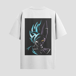 Playera urbana de anime y gaming ExtraLife MX, corte Standard Fit unisex ligero y transpirable en color Deep Black y Pure White, ropa de uso diario para gym y casual.