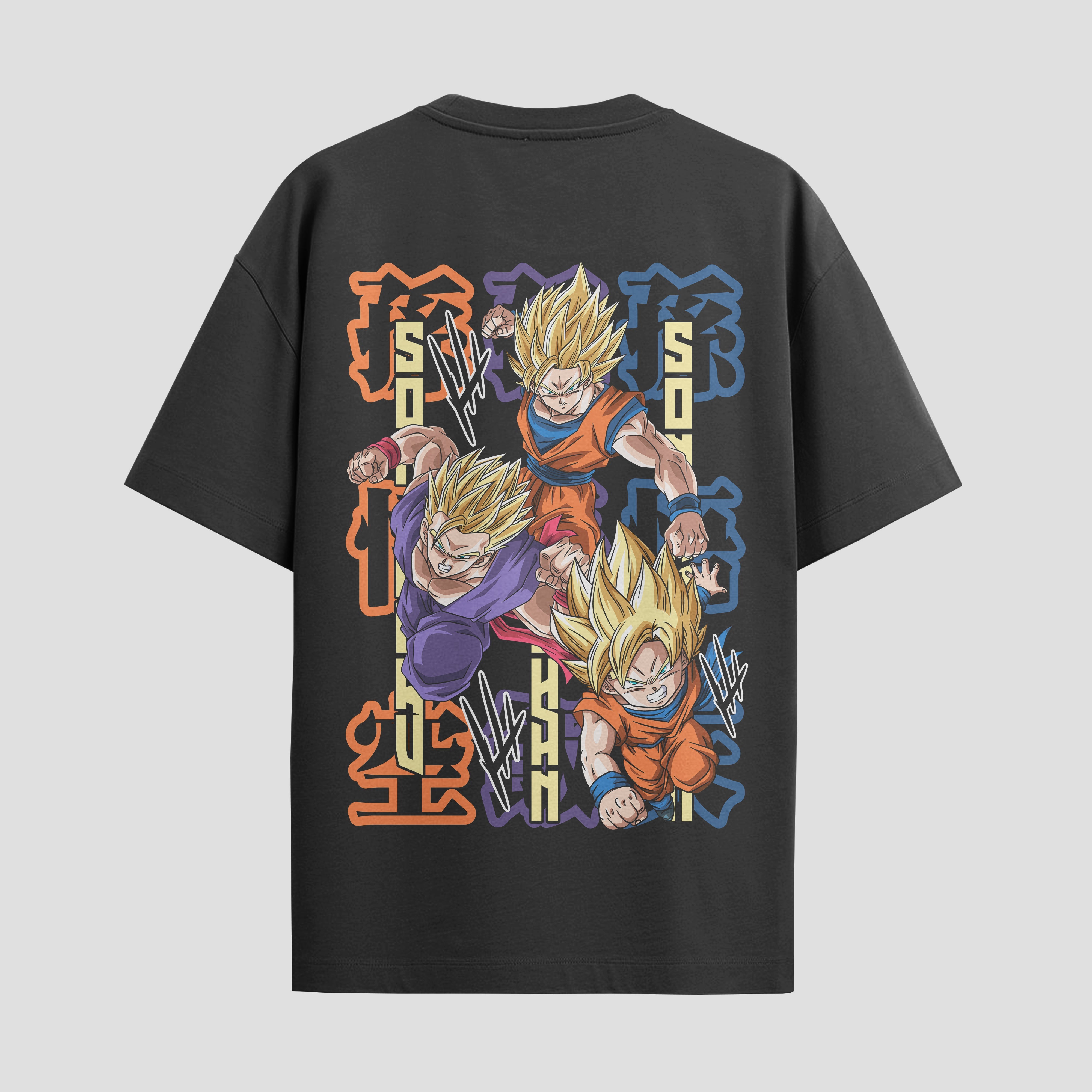 Playera urbana de anime y gaming ExtraLife MX, corte Standard Fit unisex ligero y transpirable en color Deep Black y Pure White, ropa de uso diario para gym y casual.