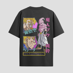 Playera urbana de anime y gaming ExtraLife MX, corte Standard Fit unisex ligero y transpirable en color Deep Black y Pure White, ropa de uso diario para gym y casual.
