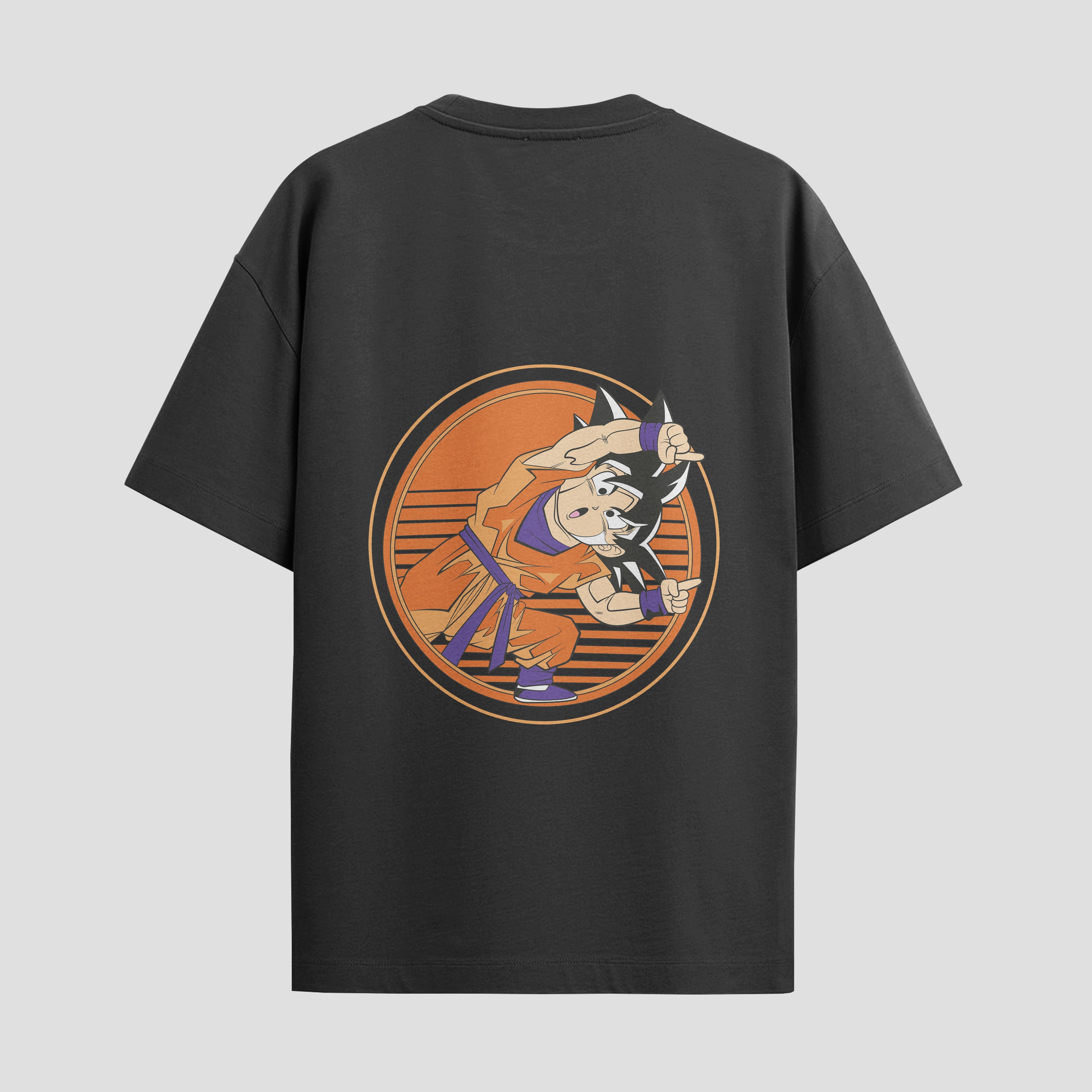 Playera urbana de anime y gaming ExtraLife MX, corte Standard Fit unisex ligero y transpirable en color Deep Black y Pure White, ropa de uso diario para gym y casual.