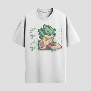 Playera urbana de anime y gaming ExtraLife MX, corte Standard Fit unisex ligero y transpirable en color Deep Black y Pure White, ropa de uso diario para gym y casual.