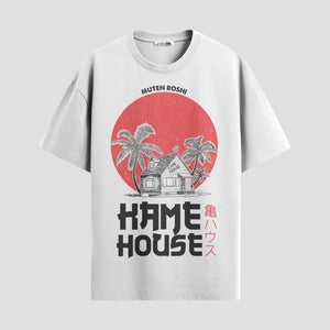 Playera urbana de anime y gaming ExtraLife MX, corte Standard Fit unisex ligero y transpirable en color Deep Black y Pure White, ropa de uso diario para gym y casual.