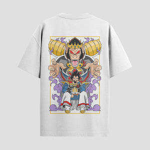 Playera urbana de anime y gaming ExtraLife MX, corte Standard Fit unisex ligero y transpirable en color Deep Black y Pure White, ropa de uso diario para gym y casual.