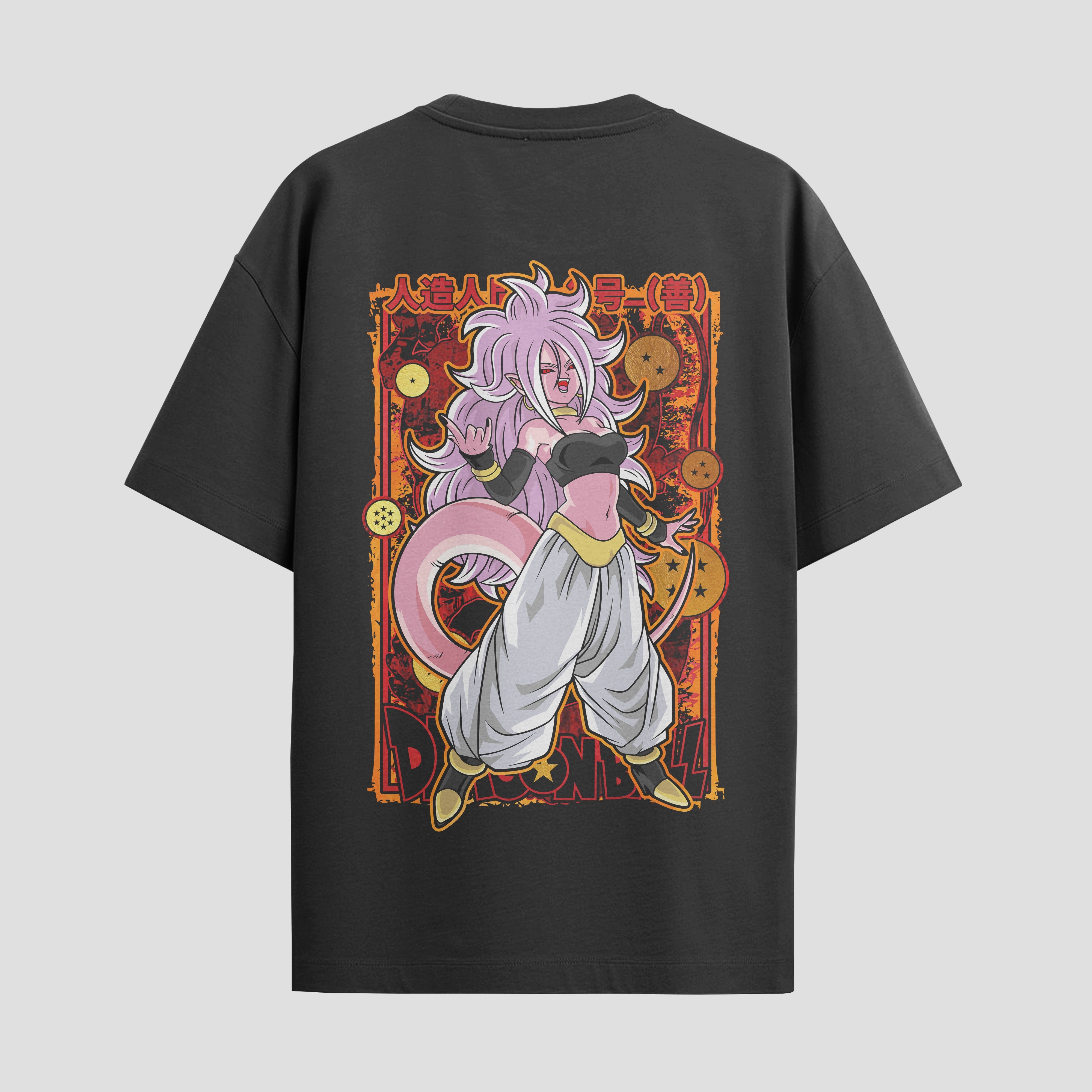 Playera urbana de anime y gaming ExtraLife MX, corte Standard Fit unisex ligero y transpirable en color Deep Black y Pure White, ropa de uso diario para gym y casual.