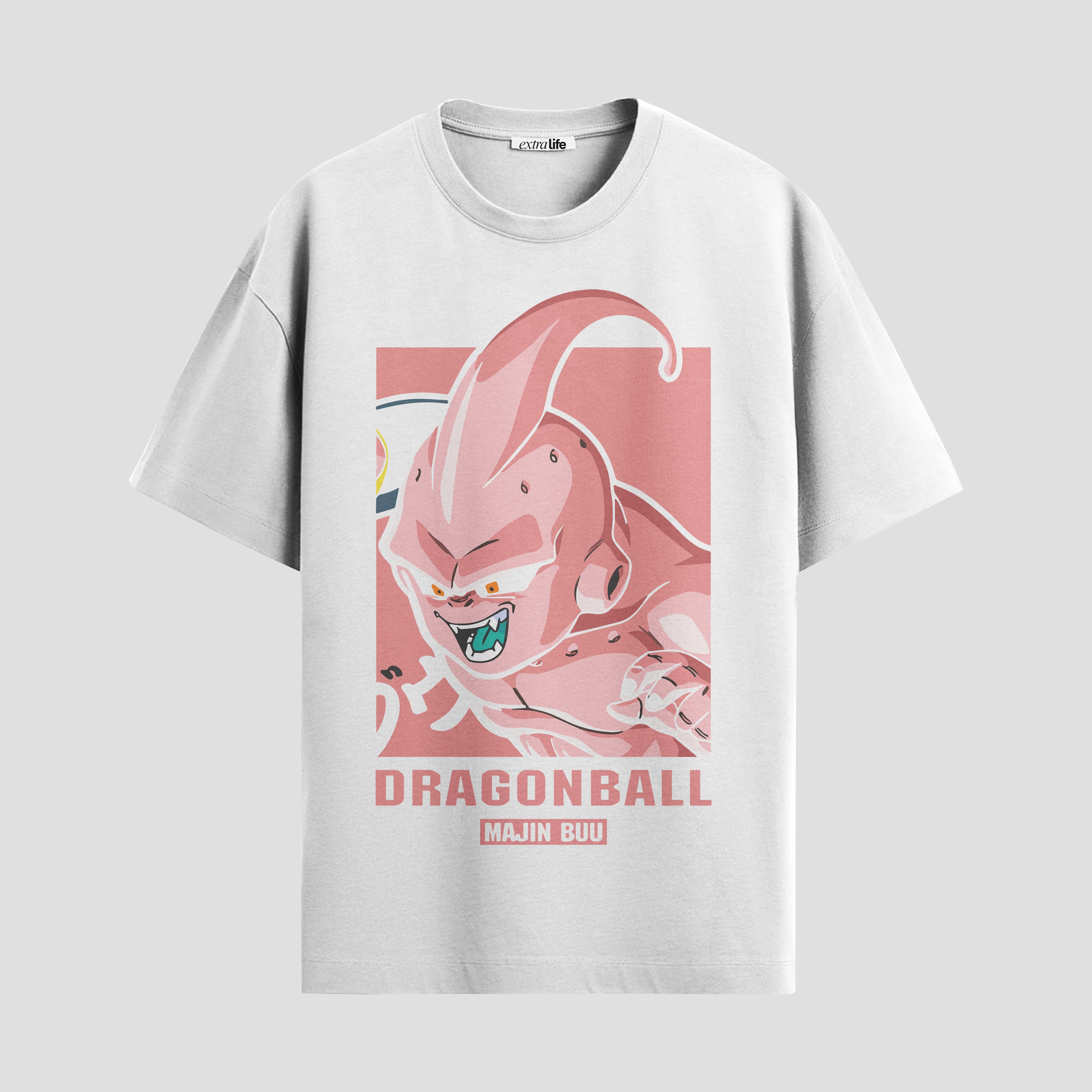 Playera urbana de anime y gaming ExtraLife MX, corte Standard Fit unisex ligero y transpirable en color Deep Black y Pure White, ropa de uso diario para gym y casual.