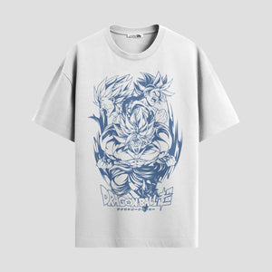 Playera urbana de anime y gaming ExtraLife MX, corte Standard Fit unisex ligero y transpirable en color Deep Black y Pure White, ropa de uso diario para gym y casual.