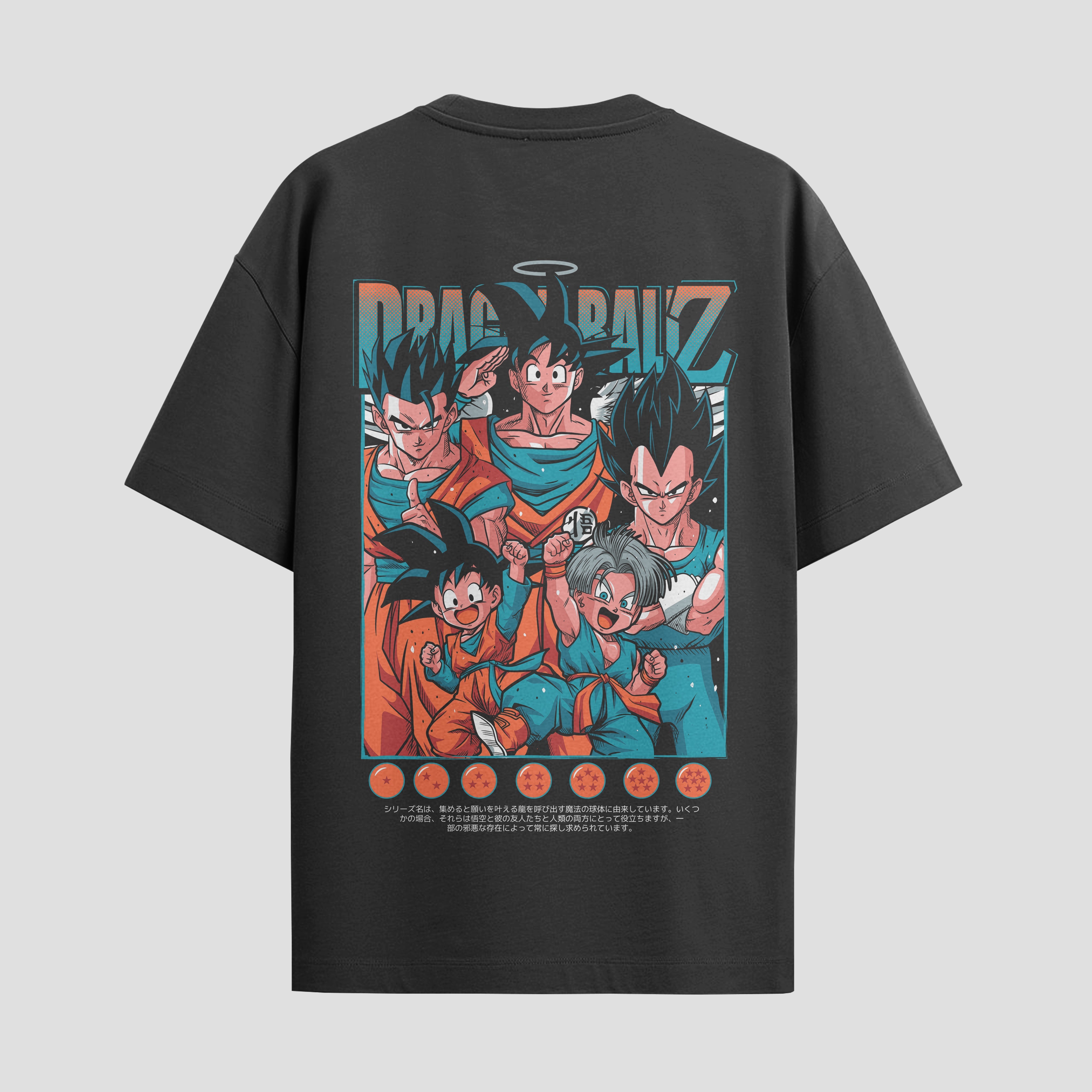 Playera urbana de anime y gaming ExtraLife MX, corte Standard Fit unisex ligero y transpirable en color Deep Black y Pure White, ropa de uso diario para gym y casual.