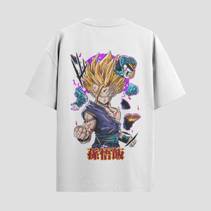 Playera urbana de anime y gaming ExtraLife MX, corte Standard Fit unisex ligero y transpirable en color Deep Black y Pure White, ropa de uso diario para gym y casual.