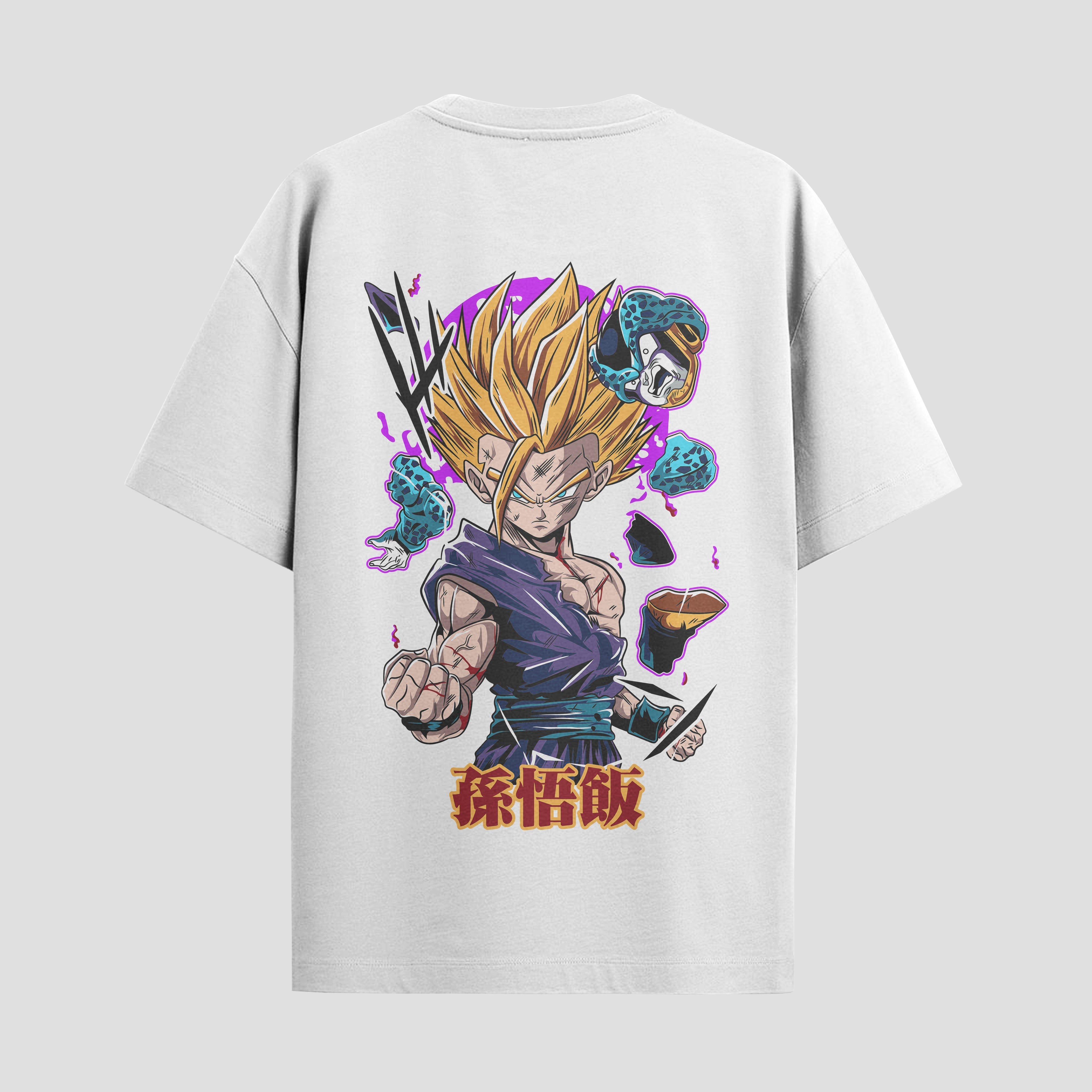 Playera urbana de anime y gaming ExtraLife MX, corte Standard Fit unisex ligero y transpirable en color Deep Black y Pure White, ropa de uso diario para gym y casual.