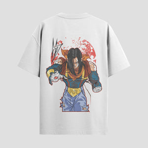 Playera urbana de anime y gaming ExtraLife MX, corte Standard Fit unisex ligero y transpirable en color Deep Black y Pure White, ropa de uso diario para gym y casual.