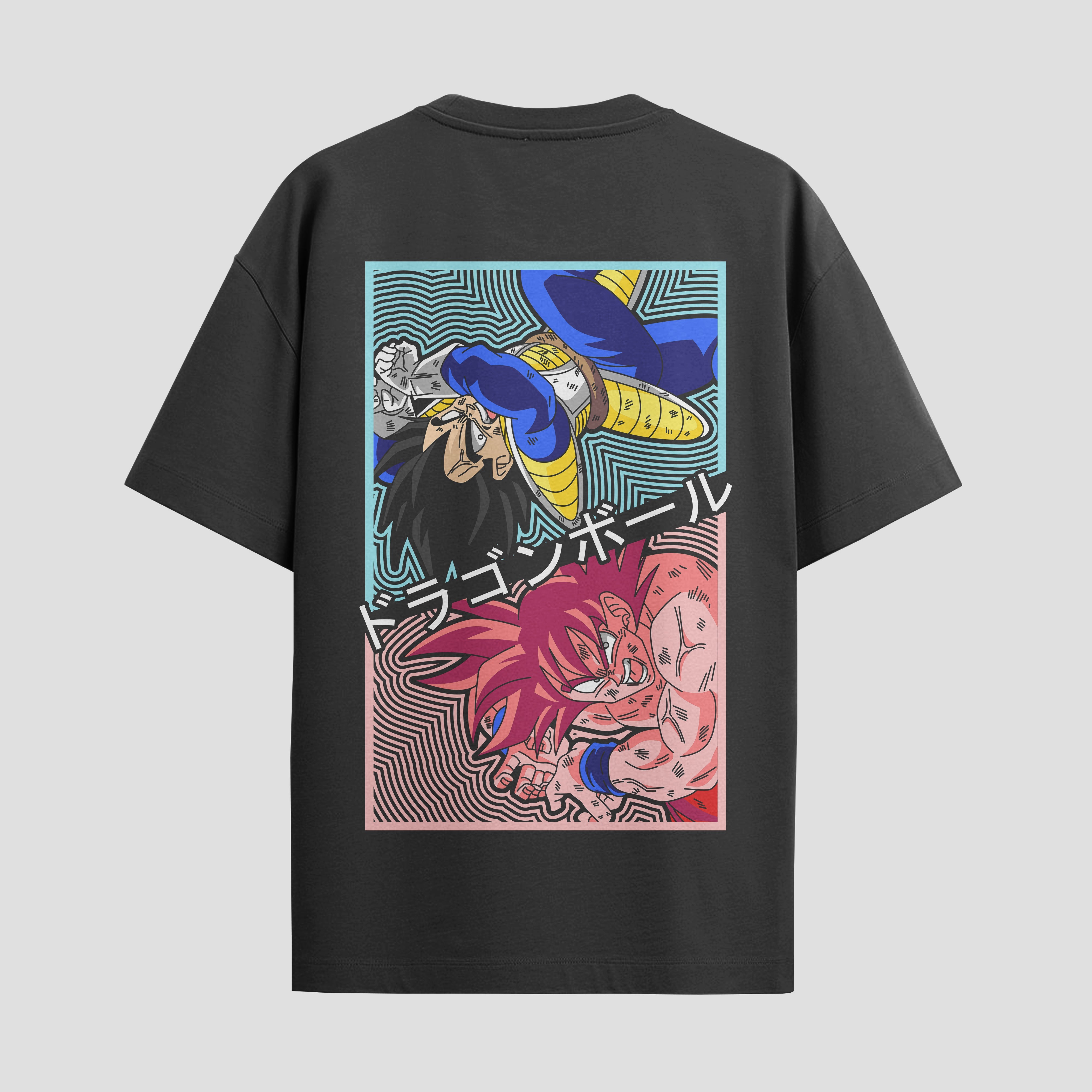Playera urbana de anime y gaming ExtraLife MX, corte Standard Fit unisex ligero y transpirable en color Deep Black y Pure White, ropa de uso diario para gym y casual.