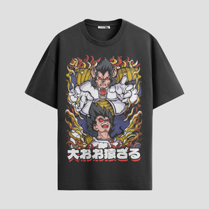 Playera urbana de anime y gaming ExtraLife MX, corte Standard Fit unisex ligero y transpirable en color Deep Black y Pure White, ropa de uso diario para gym y casual.