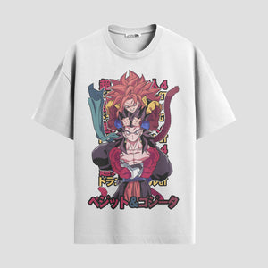 Playera urbana de anime y gaming ExtraLife MX, corte Standard Fit unisex ligero y transpirable en color Deep Black y Pure White, ropa de uso diario para gym y casual.