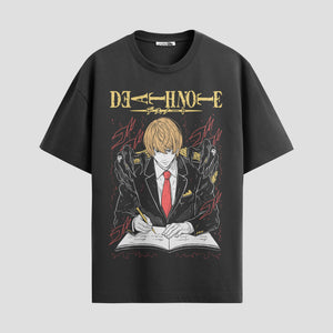Playera urbana de anime y gaming ExtraLife MX, corte Standard Fit unisex ligero y transpirable en color Deep Black y Pure White, ropa de uso diario para gym y casual.