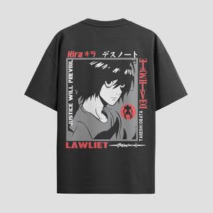 Playera urbana de anime y gaming ExtraLife MX, corte Standard Fit unisex ligero y transpirable en color Deep Black y Pure White, ropa de uso diario para gym y casual.